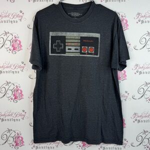 Nintendo entertainment Charcoal T-Shirt with Retro Controller Graphic 2016
